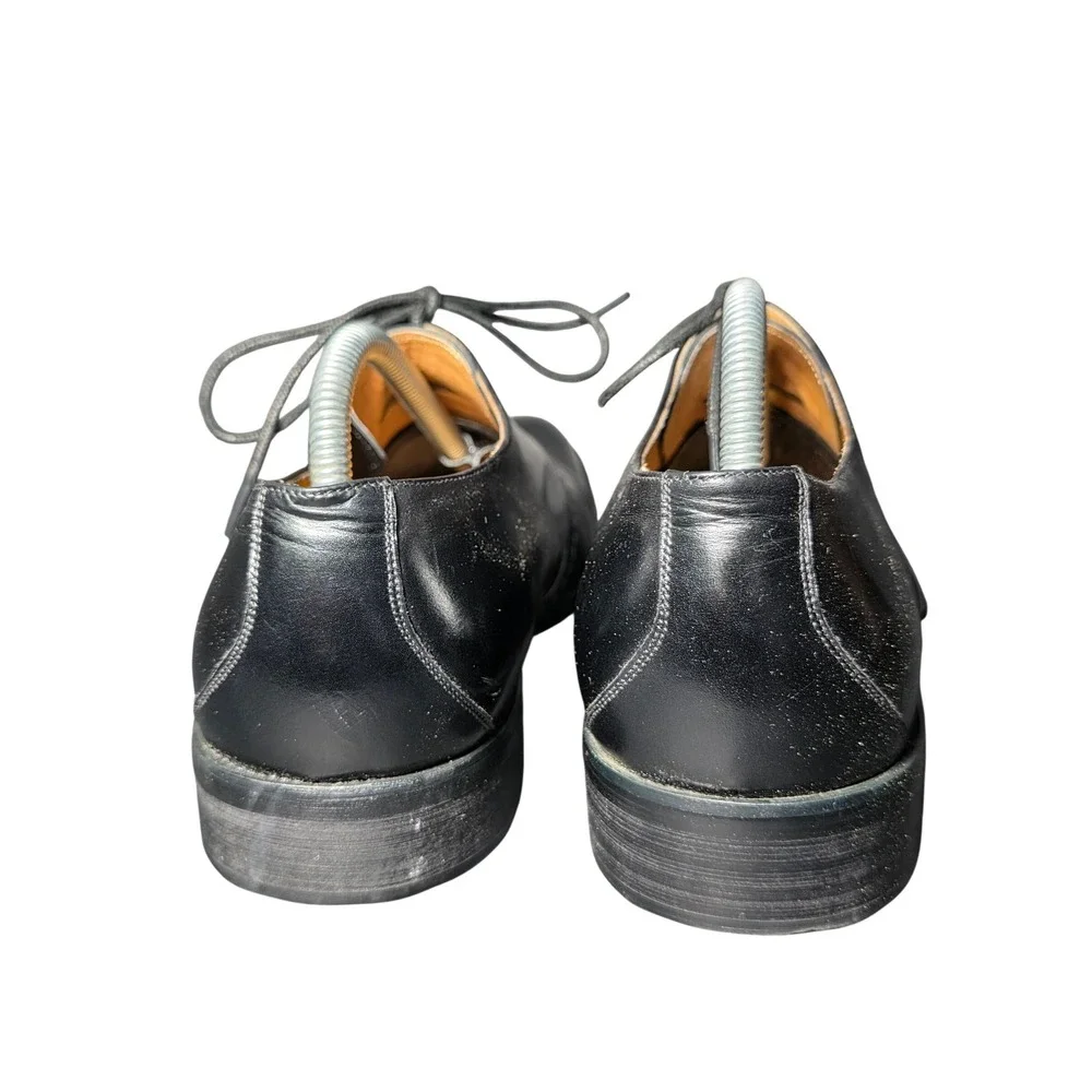 Pierre Cardin Mens Black Leather Oxford Dress Shoes V86100-3 Size 40